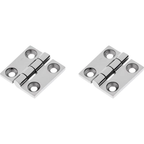 Boat Stainless Steel Cast Square Deck Hinge Folding Butt Hinges Silver Tone Home Furniture Hardware Door Hinge