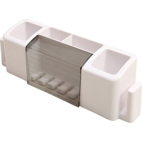 Multifunctional Toothpaste and Toothbrush Holder Creative Storage Case Organizer Box Bathroom Accessories Set For Home Use