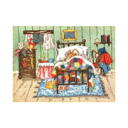 MT Cartoon animal precise printing cross stitch embroidery kits Top Quality Lovely Hot Sell Counted Cross Stitch Kit