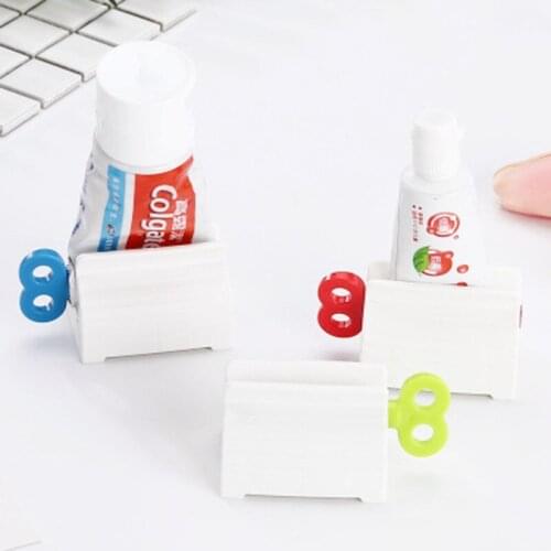 2020 New Toothpaste Dispenser Tube Squeezer Tooth Paste Squeezer Facial Cleanser Press Rolling Holder Bathroom Accessories