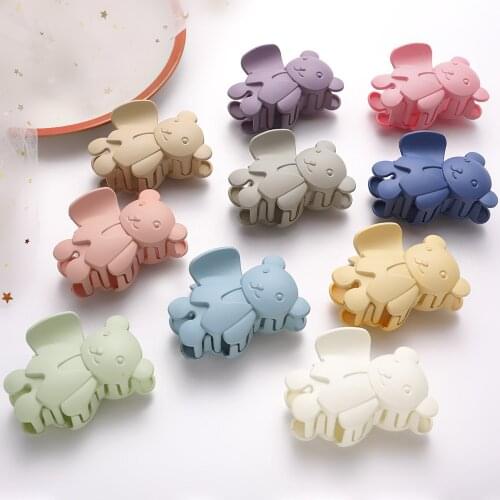 New Multiple Models Cute Sweet Love Bear Candy Color Clip Hairpin Barrettes for Women Girl Accessories Headwear Hair Claw