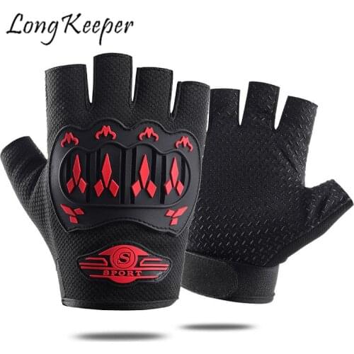 Cycling Gloves Men Bike Bicycle Gloves Anti Slip Shock Breathable Half Finger Outdoor Sports Gloves MTB Road Racing Equipment