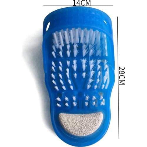 Plastic Bath Shower Feet Massage Slippers Bath Shoes Brush Pumice Stone Foot Scrubber Spa Shower Remove Dead Skin Foot Care Tool
