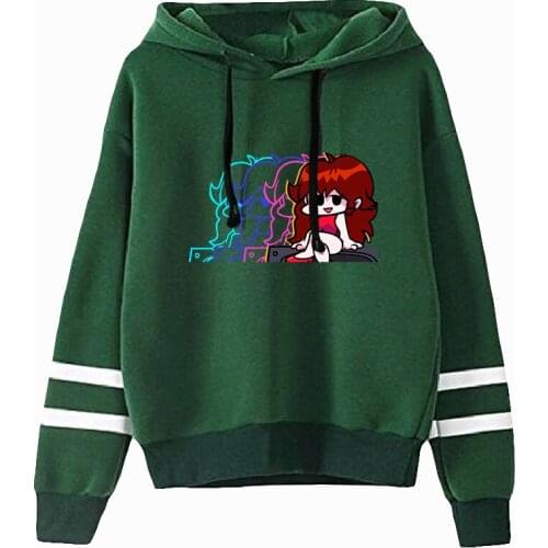 Friday Night 2021 Video Games Funkin Hoodie Sweatshirt Unisex Pocketless Sleeve Women Men Pullovers Harajuku Streetwear Clothing