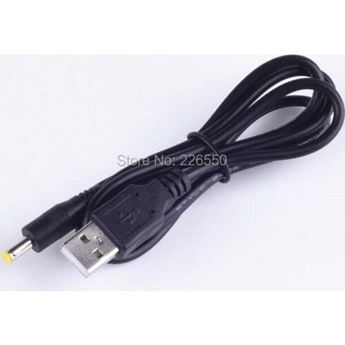 1M USB To DC 4.0x1.7mm Plug 5V Power Charging Cable Supply For PSP 1000/2000/3000 Charge Cable