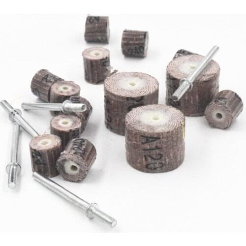 10Pcs 10 x 10x 3mm Sanding Flap Disc Grinding Flap Wheels Brush Sand Rotary Tool Dremel Accessories accesorios dremel