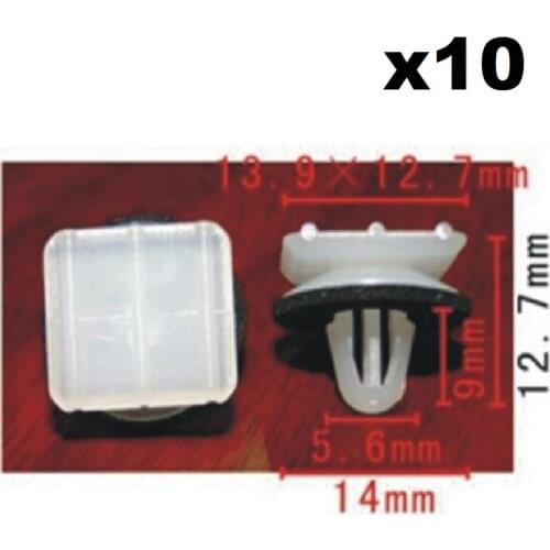 10x For Honda Nylon Retainer Clip B133