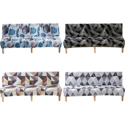 160-190cm Stretch Sofa Bed Cover Full Folding Armless Sofa Protector Covers Easy To Disassemble And Machine Wash Home Supplies