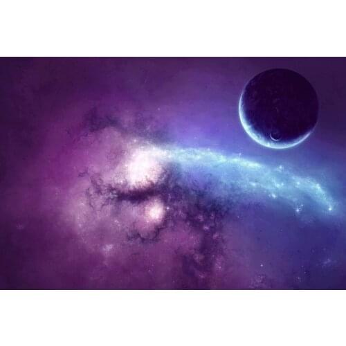 5D DIY Full Diamond Painting Purple Moon Diamond Mosaic Diamond Drawing Square Diamond Embroidery Cross Stitch Decoration Gift