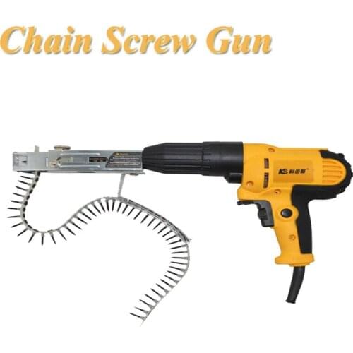 Chain With Screw Gun Electric Screwdriver Gypsum Board Woodworking Decoration Automatic LYL-01