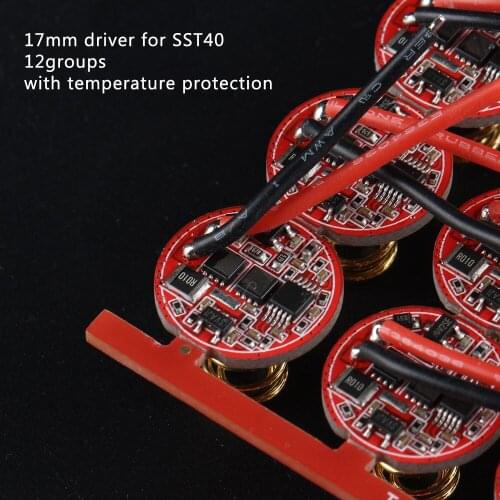 17mm Driver for SST40 ,12groups , max current output 5000mA, Temperature protection management inside