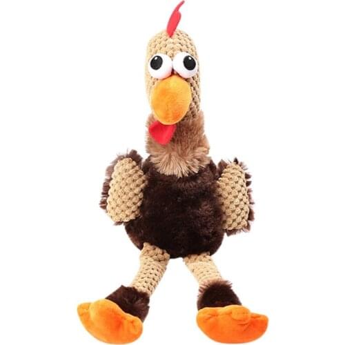 Dog Toys Stuffed Chicken Squeaking Pet Toy Cute Plush Puzzle Interactive Toy For Dogs Cat Chew Squeaker Squeaky Pet Toy