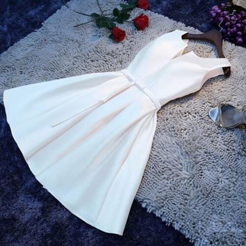 Bridesmaid Dress Short 2021 Sister Group Bridesmaid Dress Evening Dress Graduation Annual Meeting Small Dress Female A064