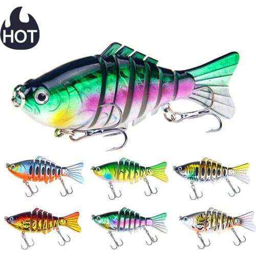 Hot 1PCS 15.6g/10cm Proberos Fishing Swimbait Hard Bait Fishing bait 6-7 Sections Fishing Lure Good Quality Hook Fishing Tackle