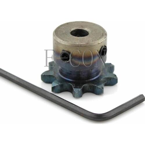 1pcs 9T 5mm Bore 04C9T Metal Pilot Motor Gear Roller Chain Drive Sprocket