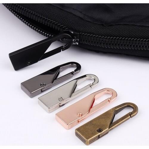 2pcs Fashion Metal zipper repair kits Zippers lightning zippers puller for Zipper Slider DIY Sewing Craft sewing Kits Metal Zip