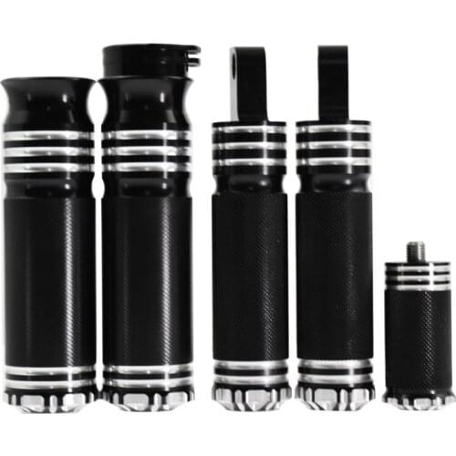 Motorcycle 1'' Accessories Grips Black Handlebar Aluminum Without LOGO For Harley Touring Sportster Dyna Softail VRSC