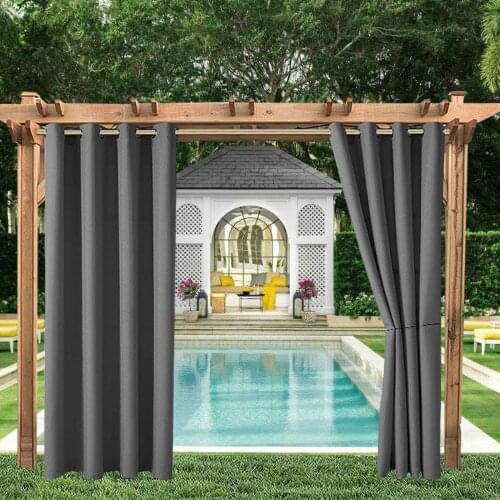 Outdoor Curtains Waterproof Opaque Curtain Blackout Light Blocking UV protection Sun Protection Curtains for Balcony,Garden,Yard