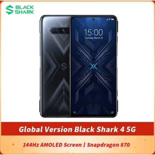 Original Global Version Black Shark 4 5G Gaming SmartPhone 6.67 inch 144Hz AMOLED Snapdragon 870 Octa Core BlackShark 4