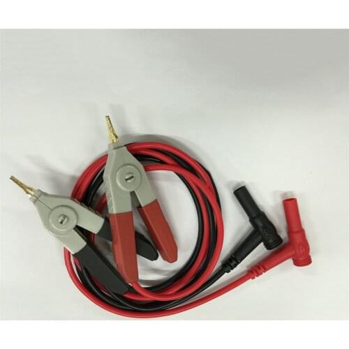 Professional Gold-plated Test Cable Leads Replacement Capacitor Alligator Clip Cable for Multimeter Capacitors Tester Tool