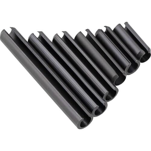 Split Pin Spring Dowel Tension Roll Pin Resilient Cylindrical Cotter Pin Black M8 M10