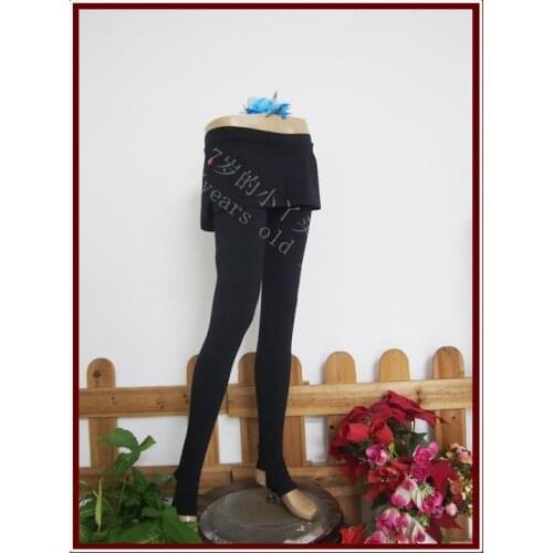 Lycra Cotton Belly Dance Yoga Foot tight Pants Tight Fitting Dody Buiding Fitness Trousers Slim Leggings With Skirt H739 765