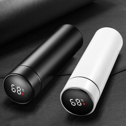 Smart Temperature Display Thermos Bottle Vacuum Flasks 500ml 304 Stainless Steel Thermos Bottle Travel Drink Bottle For Water