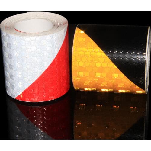3M Reflective Tape Sticker Reflective Warning Tape with Color Twill Printing Reflective Marking Tape Yellow Red Bicycle Stickers