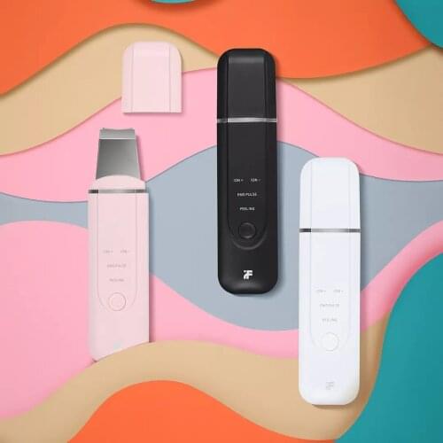 Ultrasonic Skin Scrubber Vibration Blackhead Remover machine Facial Scrubber Shovel Clean Cavitation Peeling Facial Lifting