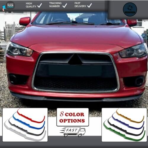 For Mitsubishi lancer evo front lip universal spoiler lip bumper 3 piece free fast shipping designed full harmony body kit design