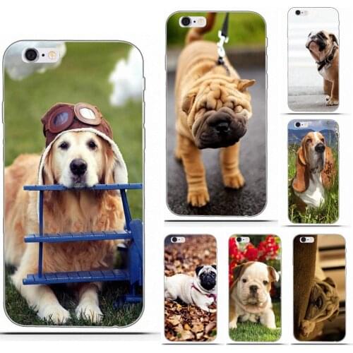 Wexoeq TPU Patterns shar pei cute dog For HTC Desire 530 626 628 630 816 820 One A9 M7 M8 M9 M10 E9 Plus U11 For Moto G G2 G3