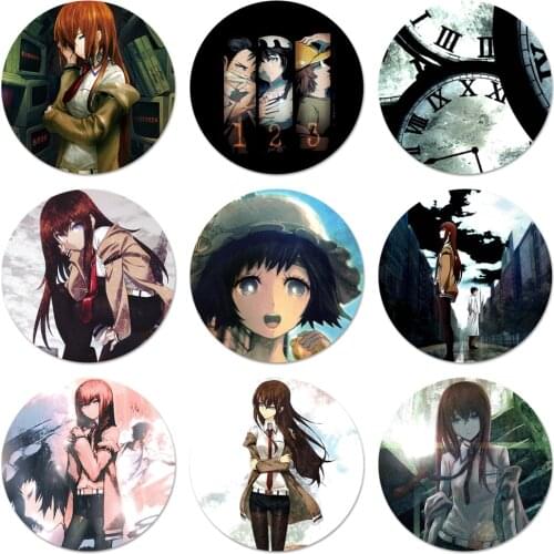 Teins Gate Icons Pins Badge Decoration Brooches Metal Badges For Backpack Decoration 58mm