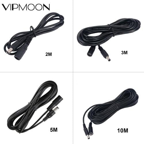 1-10M 5.5mm x 2.1mm DC Power Extension Cable DC Connector Male Plug to Female Extension Power Cable 12V LED Connector Cord