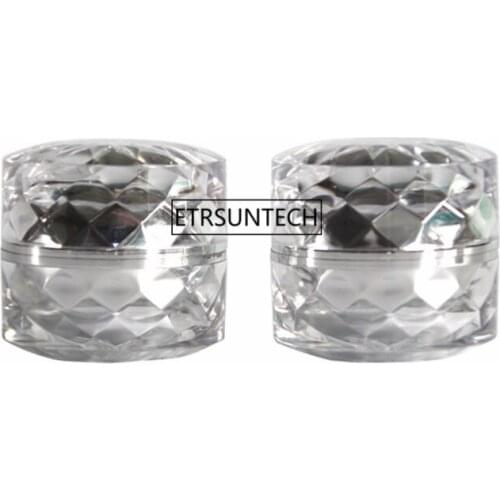 100pcs 5g gold Silver Acrylic cream jar,Lotion Mask Refillable Bottles,Cosmetic Packaging Cosmetic Jar F3355