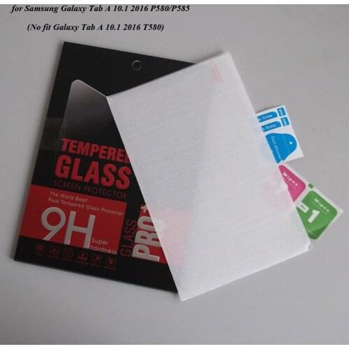 100PCS/Lot For Samsung Galaxy Tab A 10.1 2016 P580 Tempered Glass Film For Samsung P585 Screen Protectors