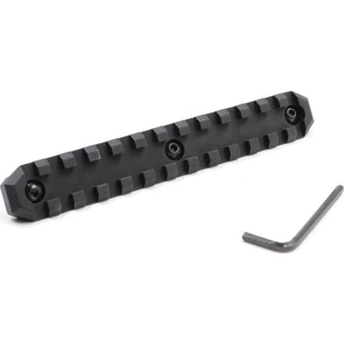 13 Slots M-lok Section Mount 20mm Picatinny Weaver Rail Base for Rifle Hunting