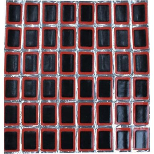 48 Pieces Of Bicycle Tire Film Tetrans Mountain Bike Round Square Replenishment Tire Repair Car Riding Equipment 33 * 25mm Squar