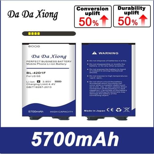 Da Da Xiong 5400mAh BL-42D1F Battery for LG G5 H850 H820 H830 H831 H840 H868 H860N H860 LS992 US992 F700L F700S F700k VS987