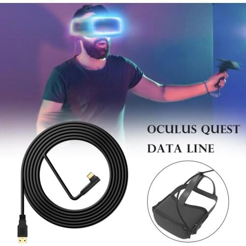 VR Accessories For Oculus Quest 2 Link VR Headset Data Line Charge Cable USB 3.1 Type C Data Transfer USB-A Type-C Cable 5m
