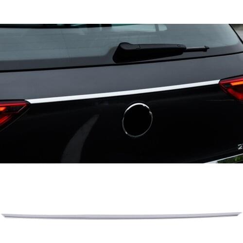 Car Accessories for VW Volkswagen Golf 8 MK8 2020 2021 Stainless Steel Rear Trunk Lid Garnish Strips Cover Trim 1 Piece