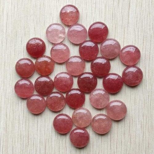New fashion good quality natural strawberry gold round cabochon 18mm beads for jewelry making 20pcs/lot Wholesale free shipping