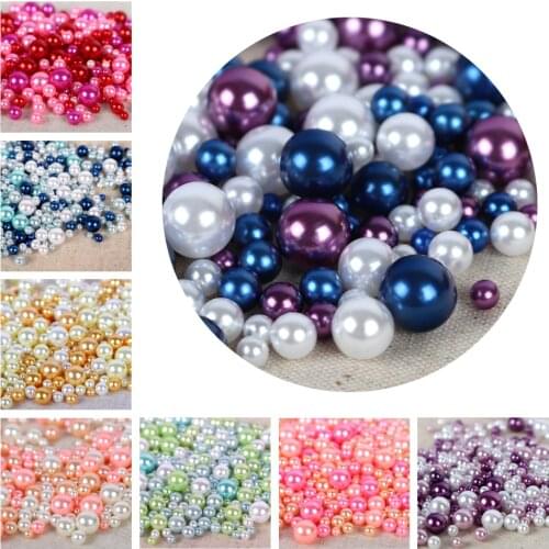 520 PCS/lot 4-10mm mixed No hole pearl beads decoration of DIY accessories nail bead machine tool bolso abalorios sewing beeds