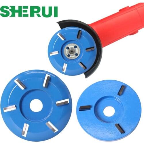 90mm Diameter 16mm Bore six Teeth Woodworking Turbo Tea Tray Digging Wood Carving Disc Tool Milling Cutter