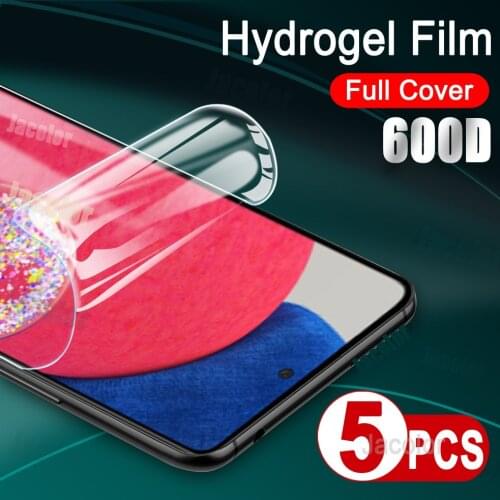 5PCS Safety Hydrogel Film For Samsung Galaxy A52 A52s Full Cover Soft Water Gel Film For SamsungA52 Screen Protector Not Glass