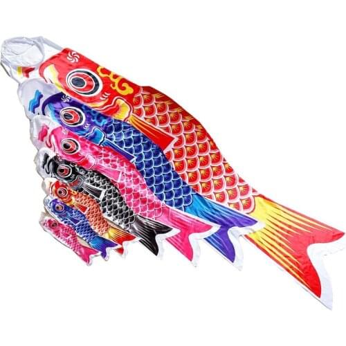 Many colors 150cm Koinobori Japanese Carp streamer Wind Socks Koi nobori Fish Flag Kite Flag Japanese koinobori for chrismas Day
