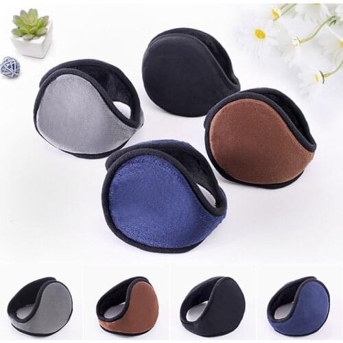 1PCS Men Earmuffs Male Earflap Plush Back-wearing Style Fashion Earbags Casual Keep Warm Winter Outdoor Protector Ear Cover