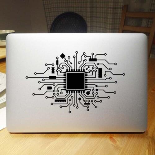 Circuit Board CPU Notebook Decal for Macbook Pro 16" Air Retina 11 12 13 15 Mac Book Skin Removable Decal 14" Laptop Sticker
