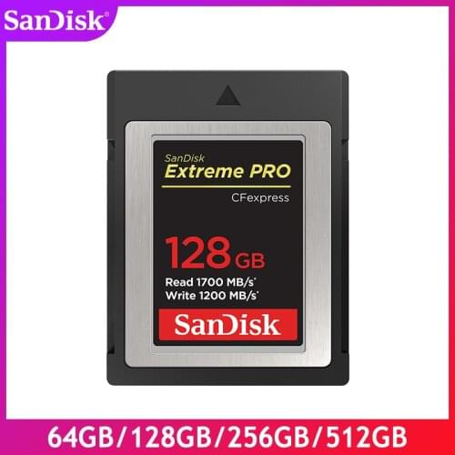 New Original SanDisk CFexpress Type-B High speed memory card 128GB 64GB Compatible with XQD cameras HD 4K video
