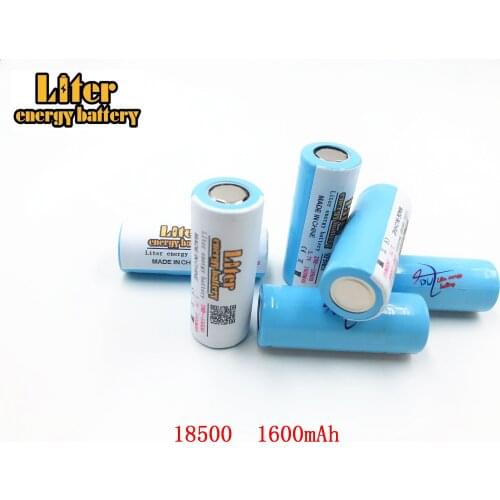 Original Liter energy battery ICR 18500 Battery 3.7V 1600mAh li-ion Rechargeable Battery protective storage box