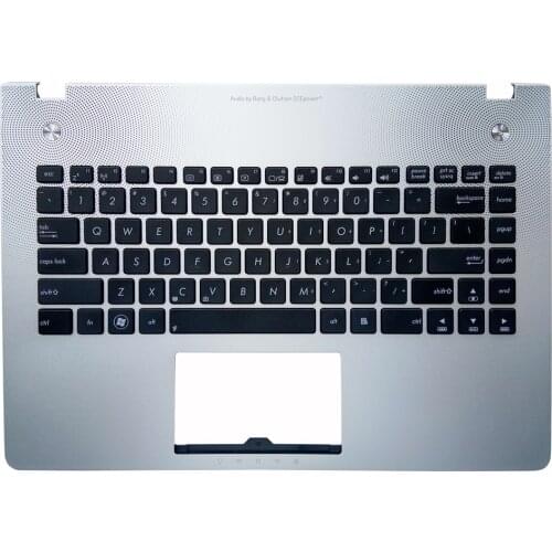 Laptop palmrest For ASUS N46 N46V N46VB N46VJ N46VM N46VZ US Black Keyboard with upper cover